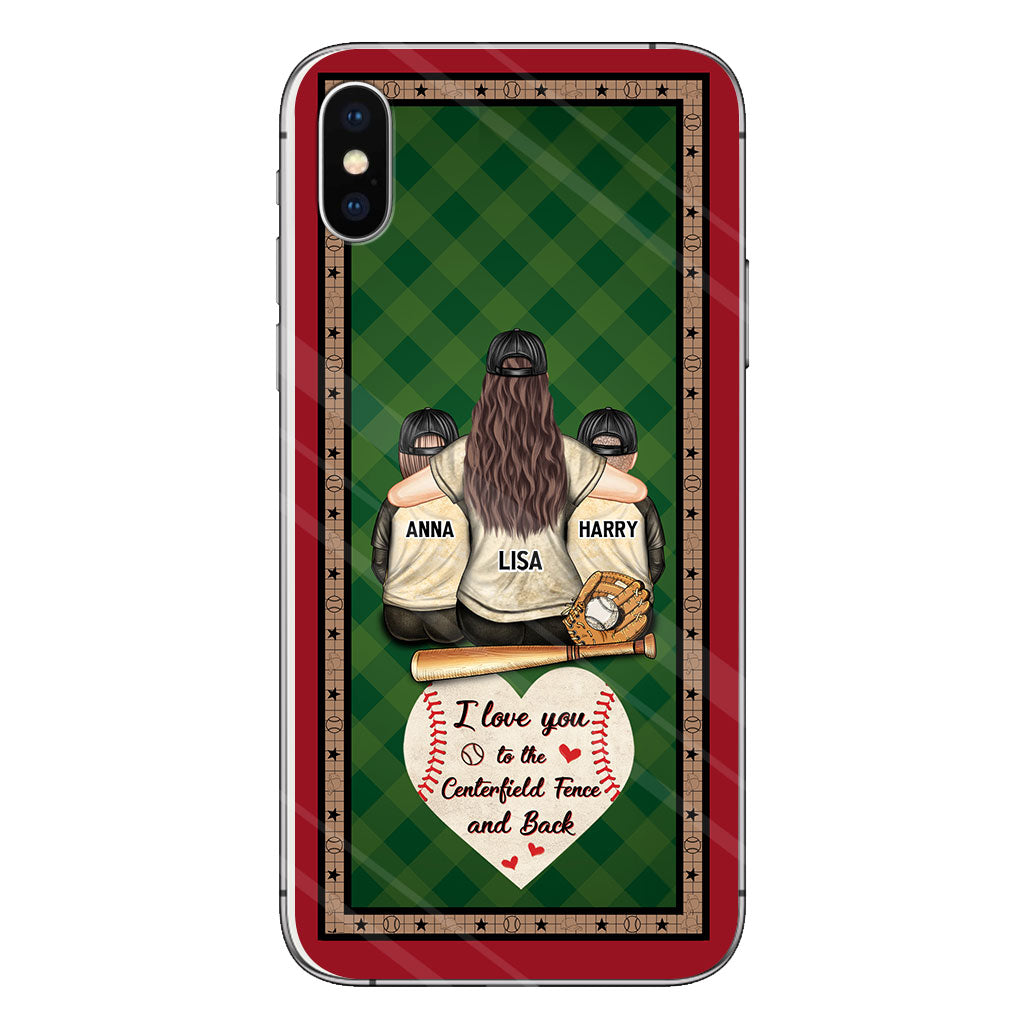 My Heart Is On That Field - Personalized Baseball Clear Phone Case