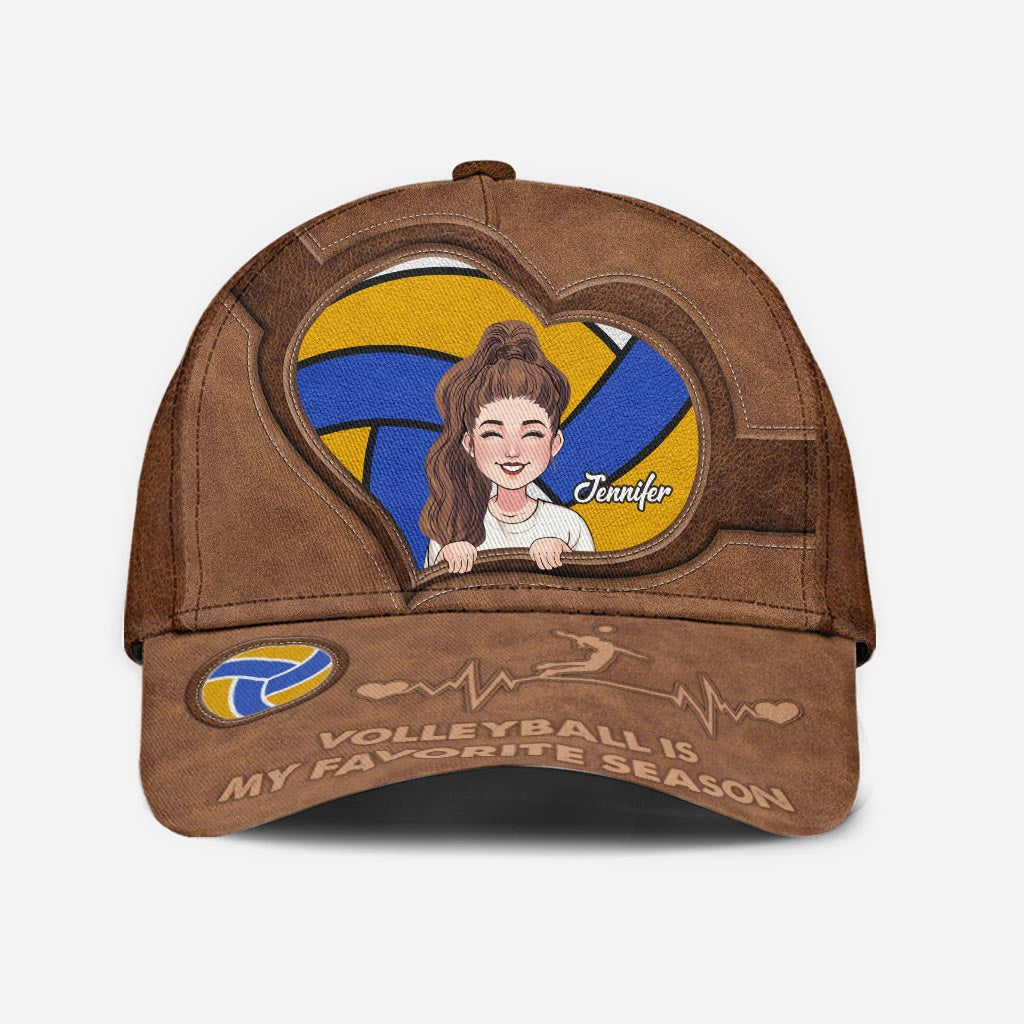 Volleyball ist meine Lieblingssaison – Personalisierte Volleyball Classic Cap