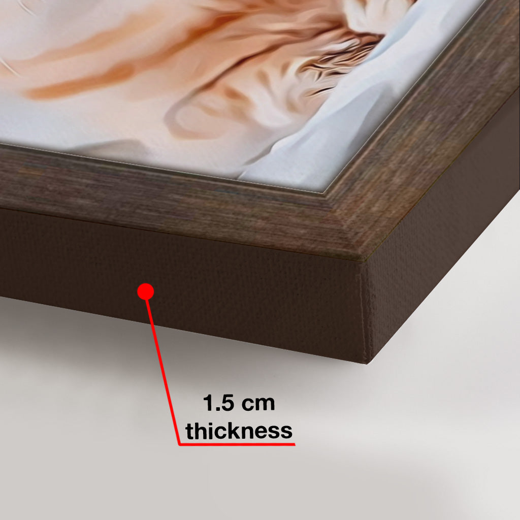 Engel haben nicht immer Flügel – Personalisierte Hundeleinwand und Poster