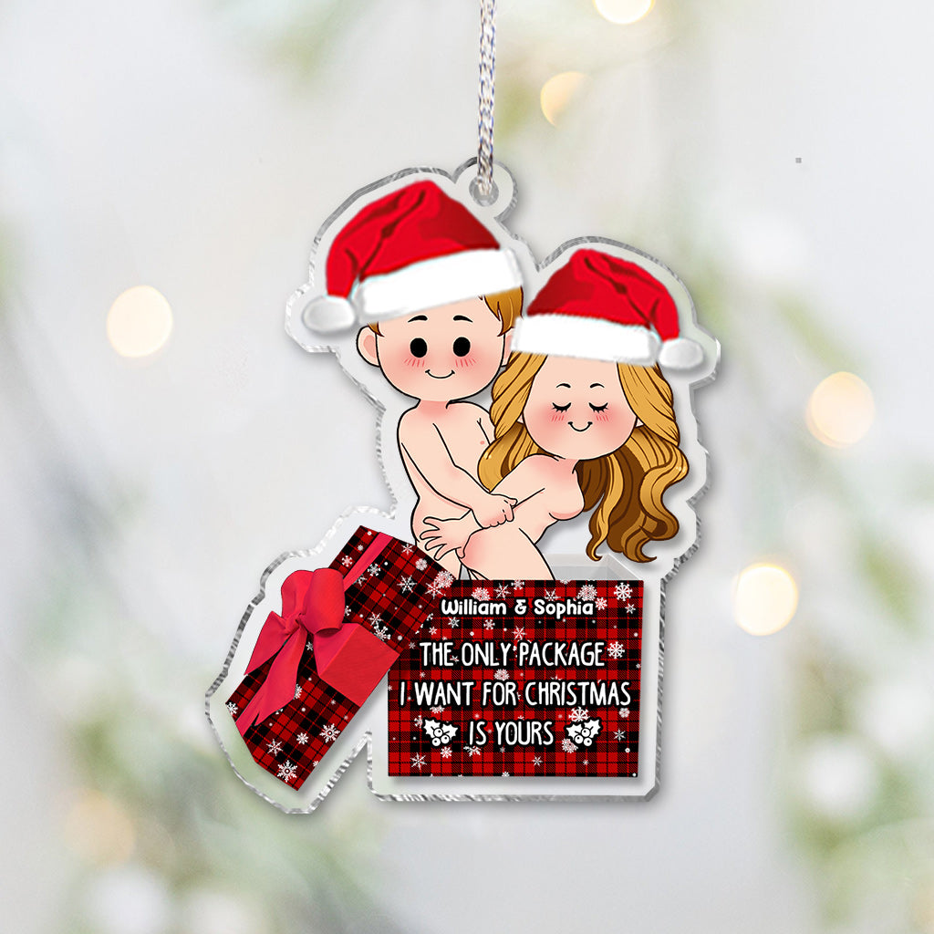 Das einzige Geschenk, das ich mir zu Weihnachten wünsche, ist deins – personalisierter Weihnachtsschmuck für Paare