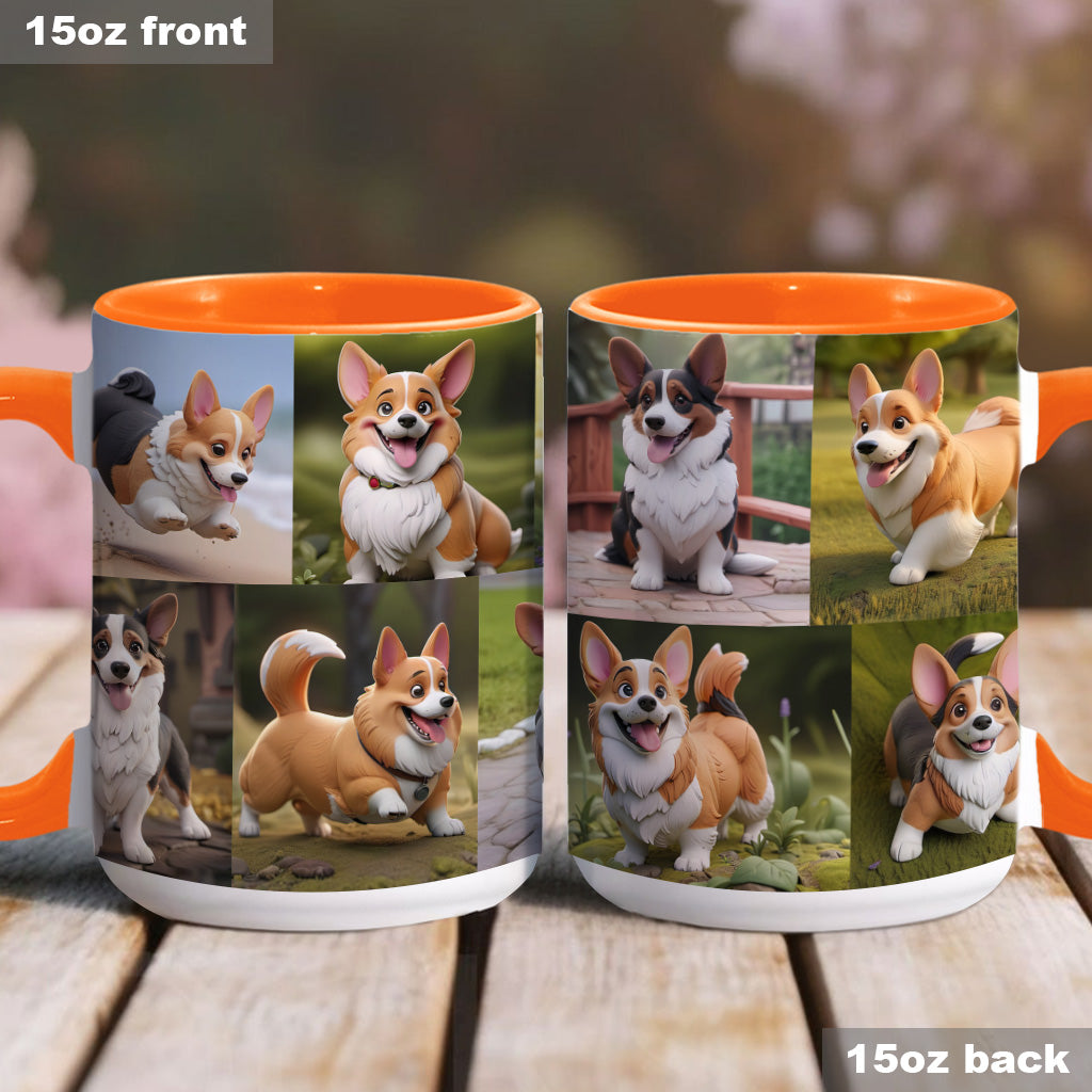 Cartoonisierte Haustierfoto-Collage – Geschenk für Hunde- und Katzenliebhaber – Personalisierte Tasse