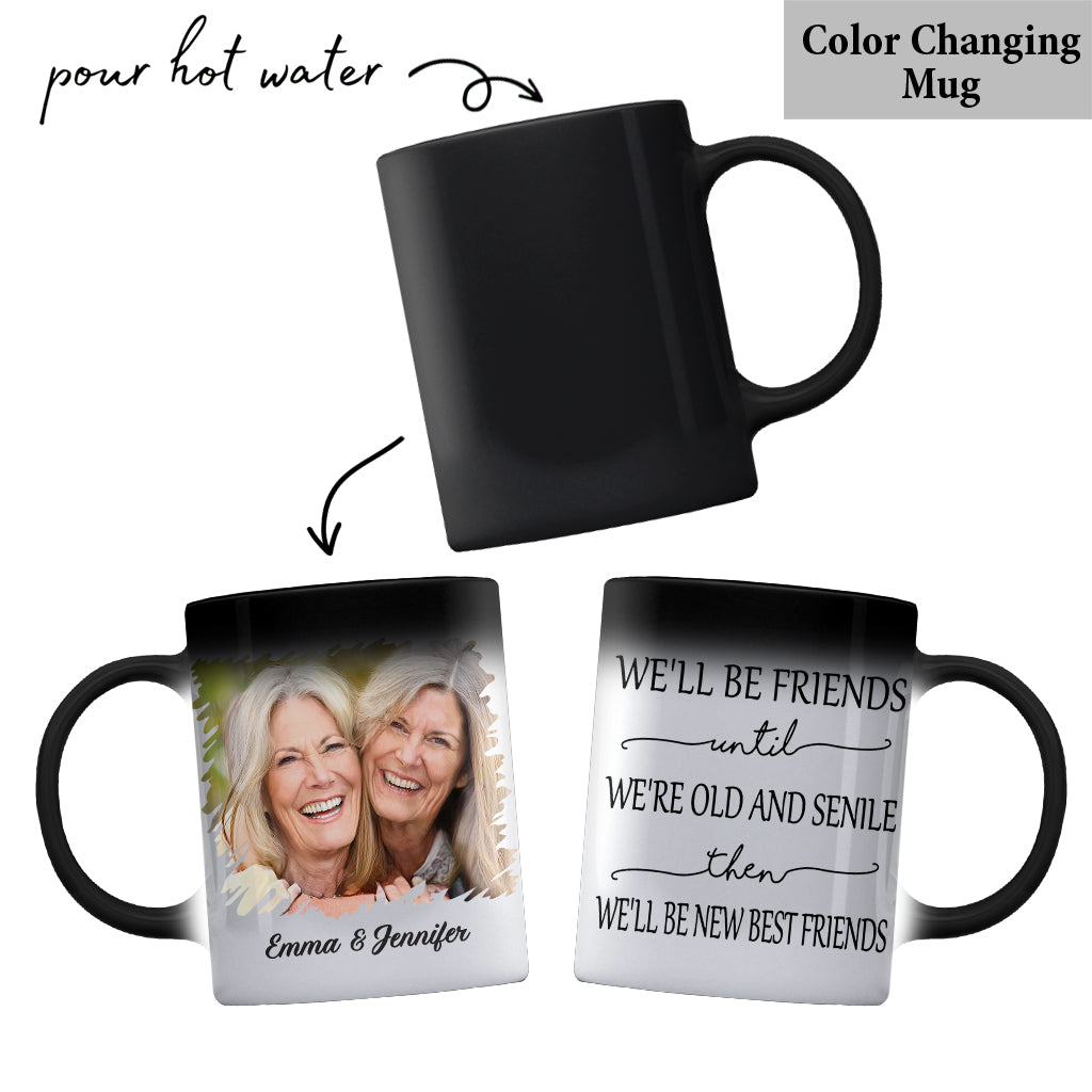 Wir bleiben Freunde bis ins hohe Alter – personalisierte Bestie-Tasse