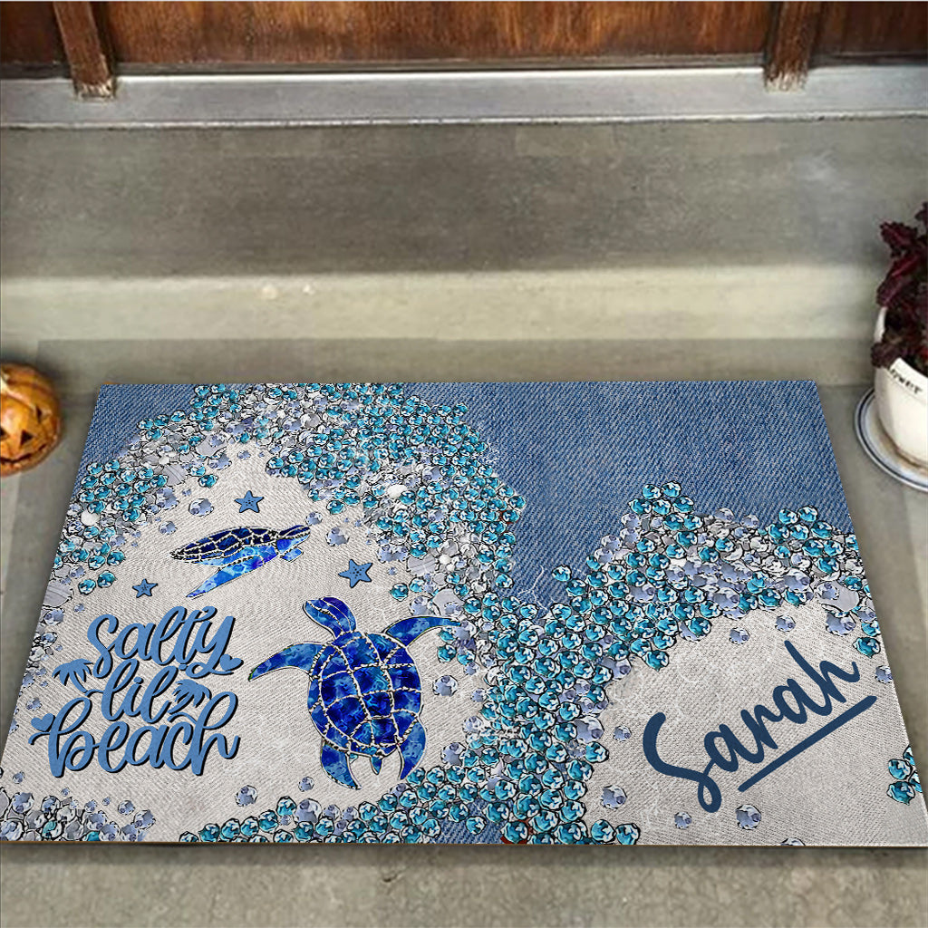 Turtle Bling - Personalized Turtle Doormat