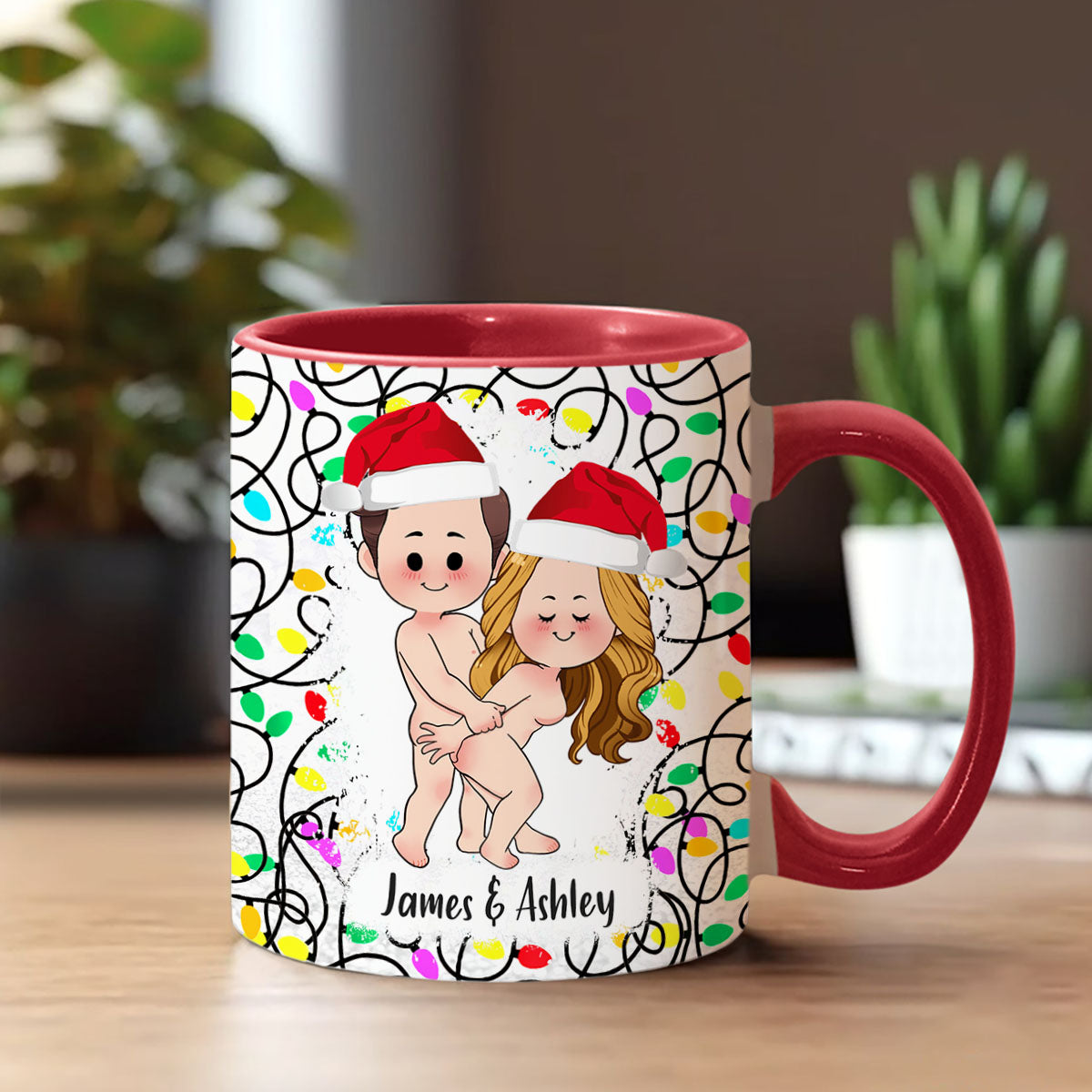 Ich kann dich auf die Liste der Unartigen bringen – Geschenk für Ehemann, Ehefrau, Freund, Freundin – Personalisierte Tasse mit Akzent