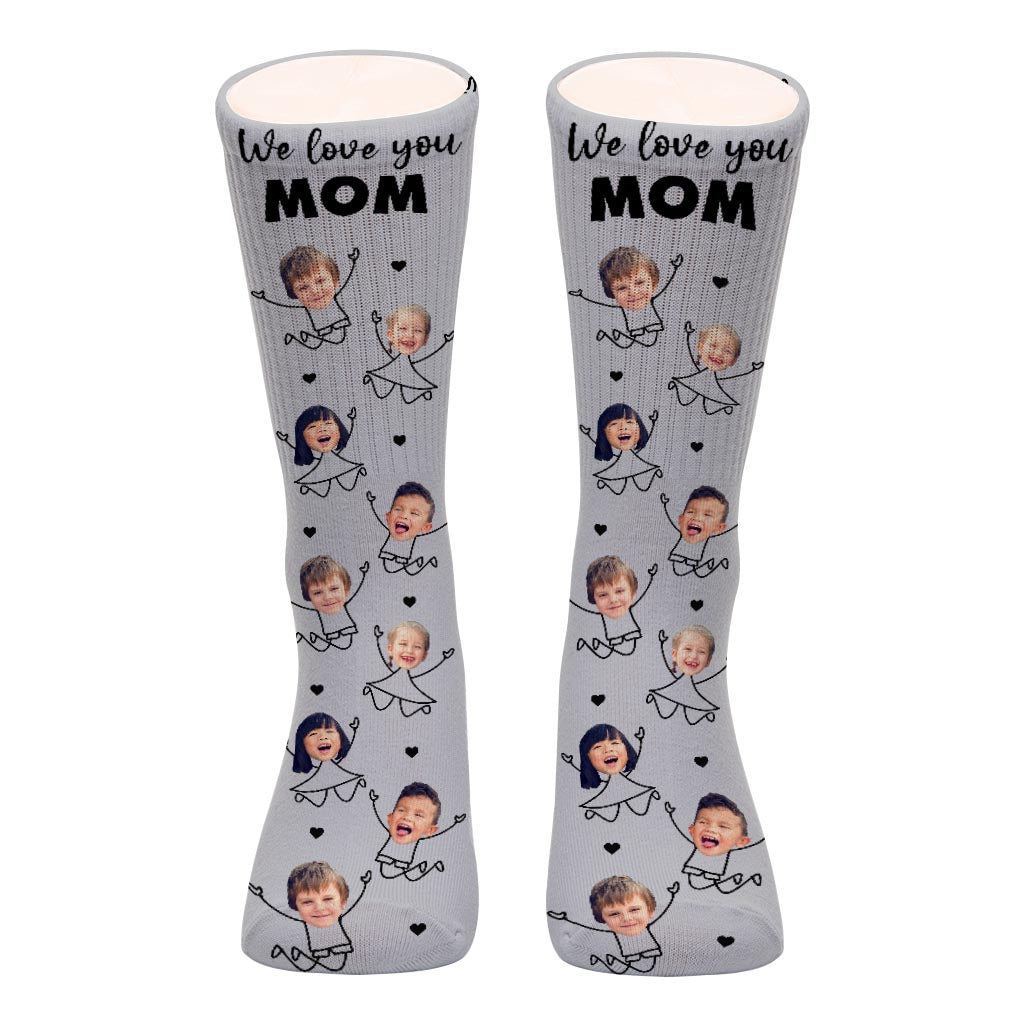 Ich liebe dich, Papa – Geschenk für Papa, Opa, Mama, Onkel, Tante, Oma – Personalisierte Socken