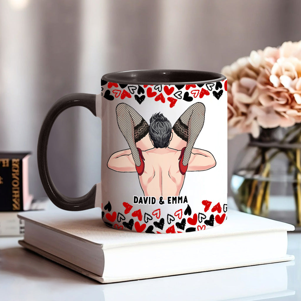 „Ich liebe dein Gesicht“ – personalisierte Tasse für Paare