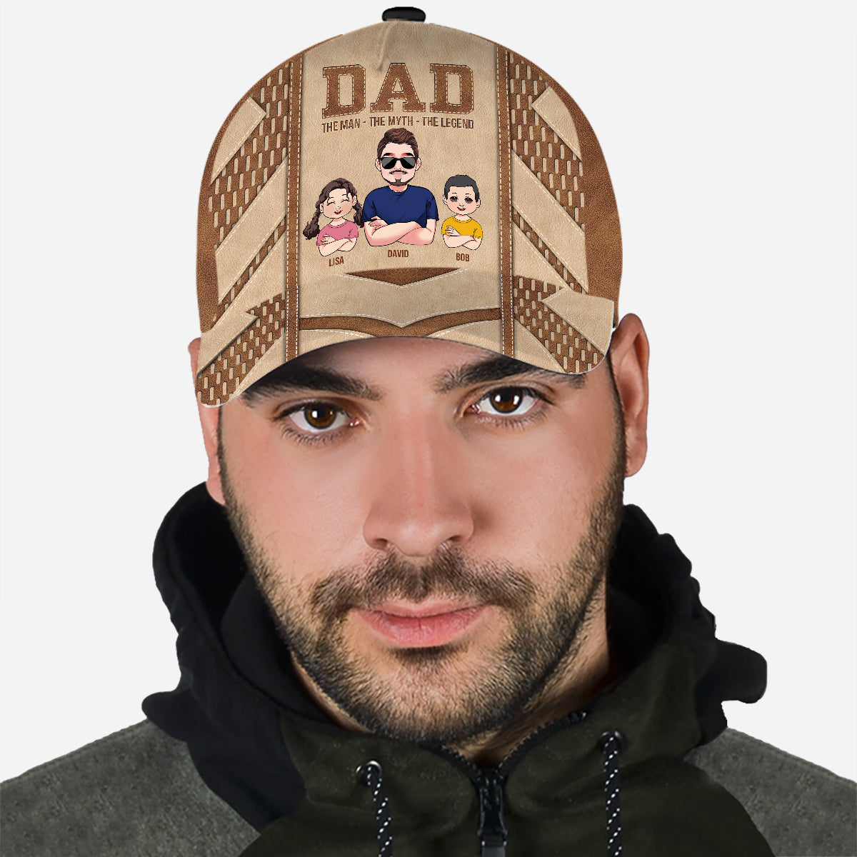 Papa – Der Mann, der Mythos, die Legende – Personalisierte klassische Vaterkappe