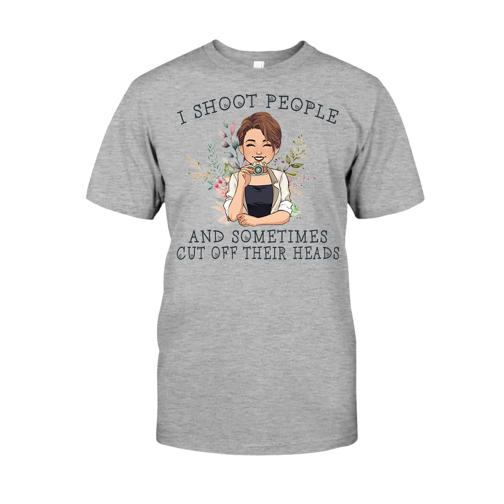 Ich fotografiere Menschen – Personalisiertes Fotografie-T-Shirt und Hoodie