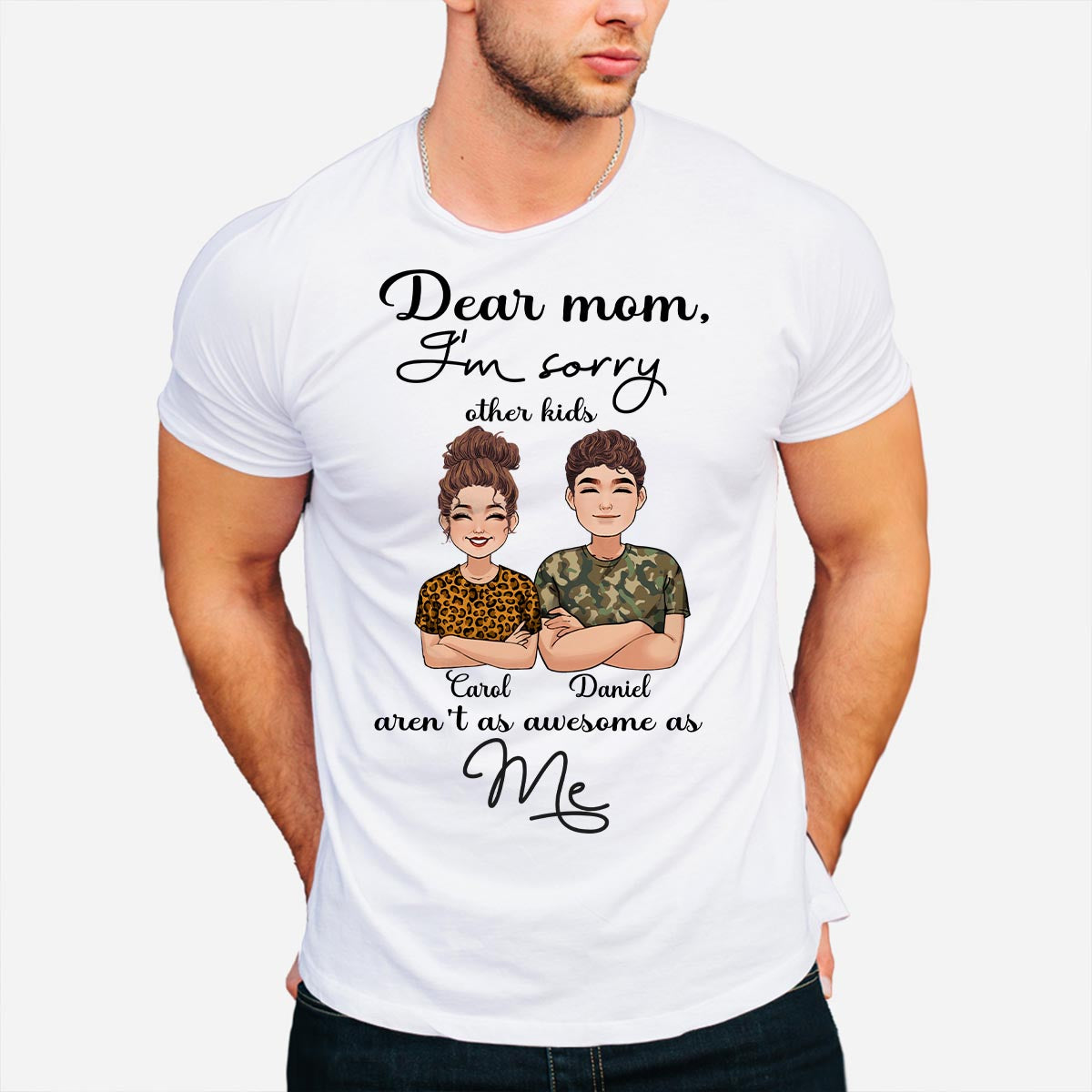 Liebe Mama – Personalisiertes Mutter-T-Shirt und Hoodie