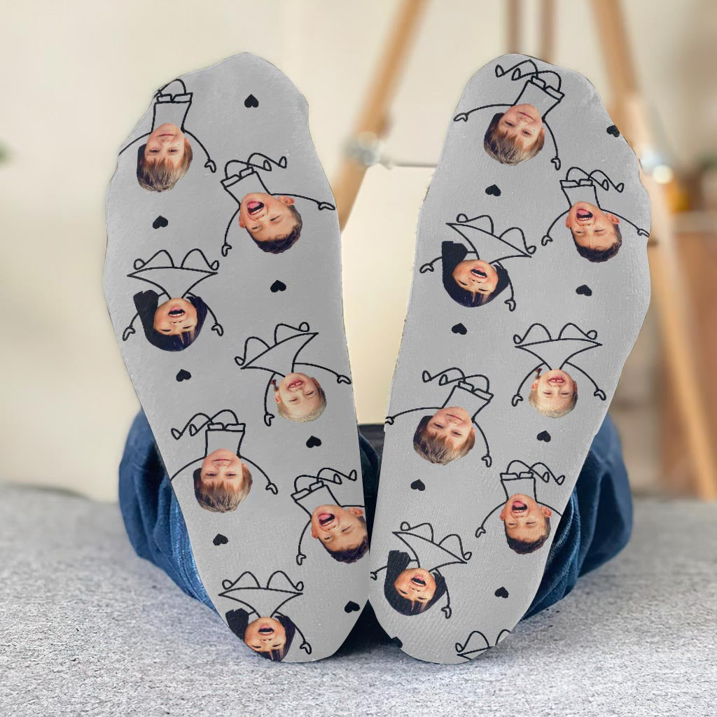 Ich liebe dich, Papa – Geschenk für Papa, Opa, Mama, Onkel, Tante, Oma – Personalisierte Socken