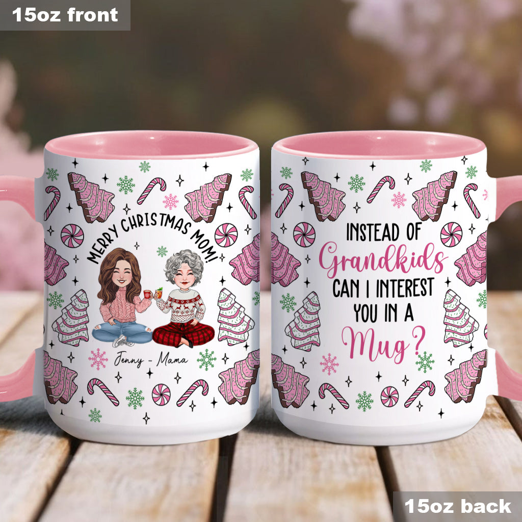 Statt Enkelkinder – Geschenk für Mama – Personalisierte Tasse mit Akzent
