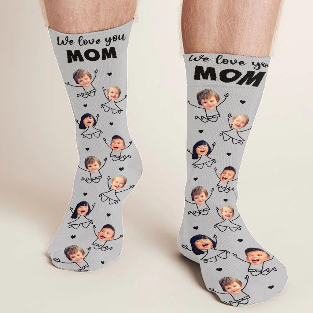 Ich liebe dich, Papa – Geschenk für Papa, Opa, Mama, Onkel, Tante, Oma – Personalisierte Socken