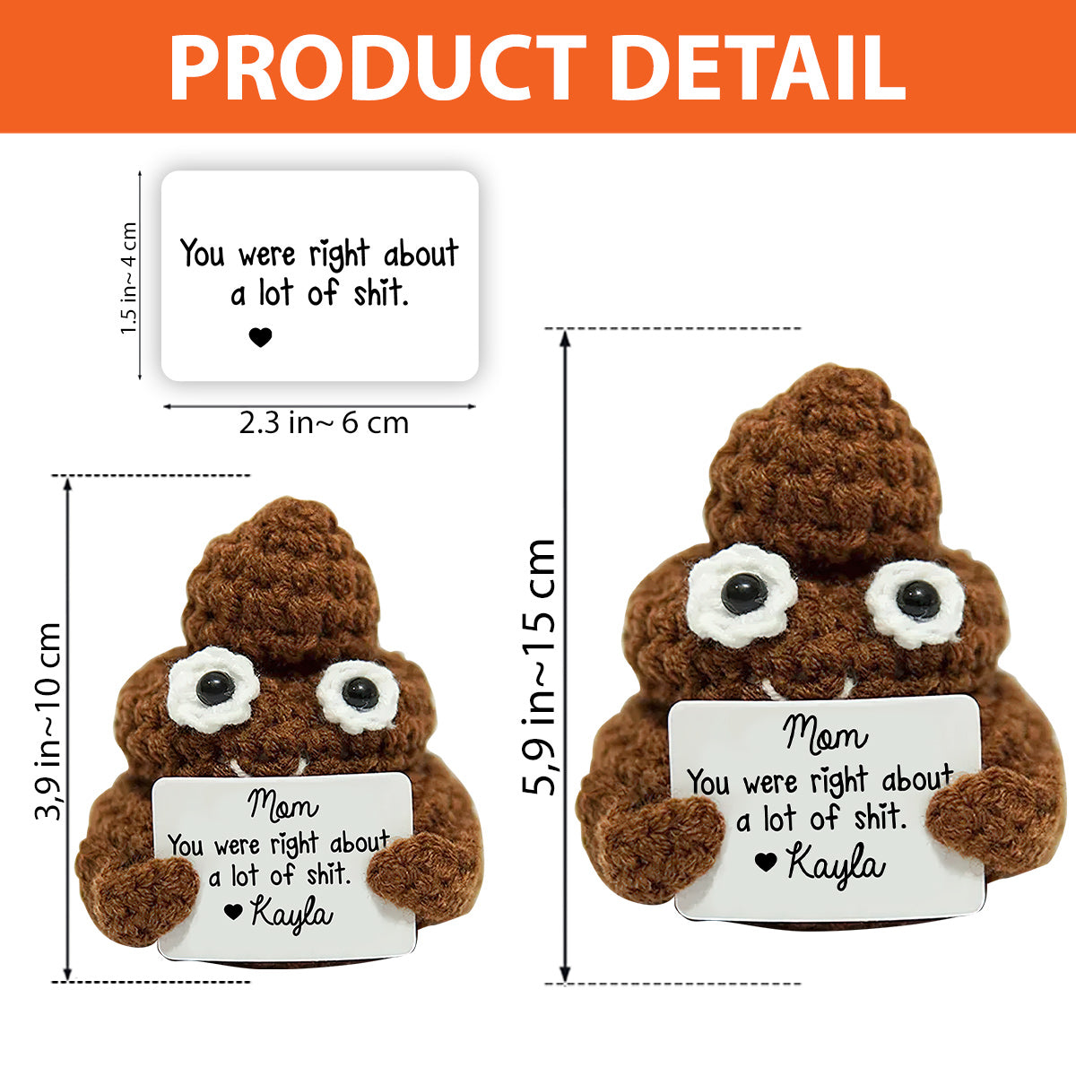 Mama, du hattest Recht – Personalisierte, handgestrickte Mutterfigur