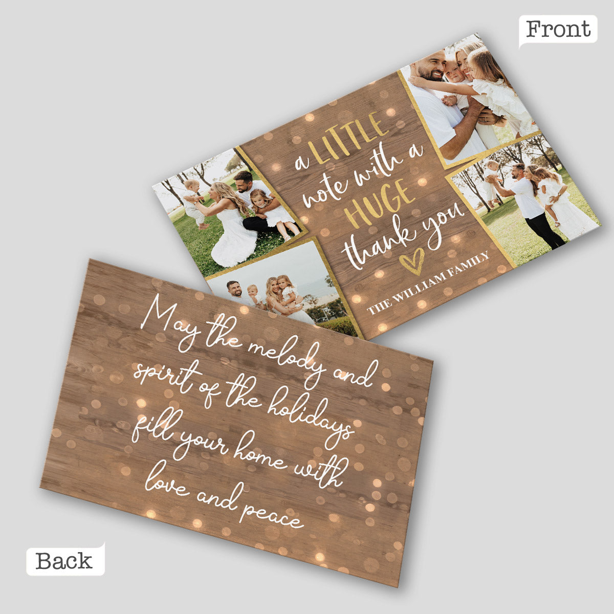 A Little Note - Personalized Greeting Card