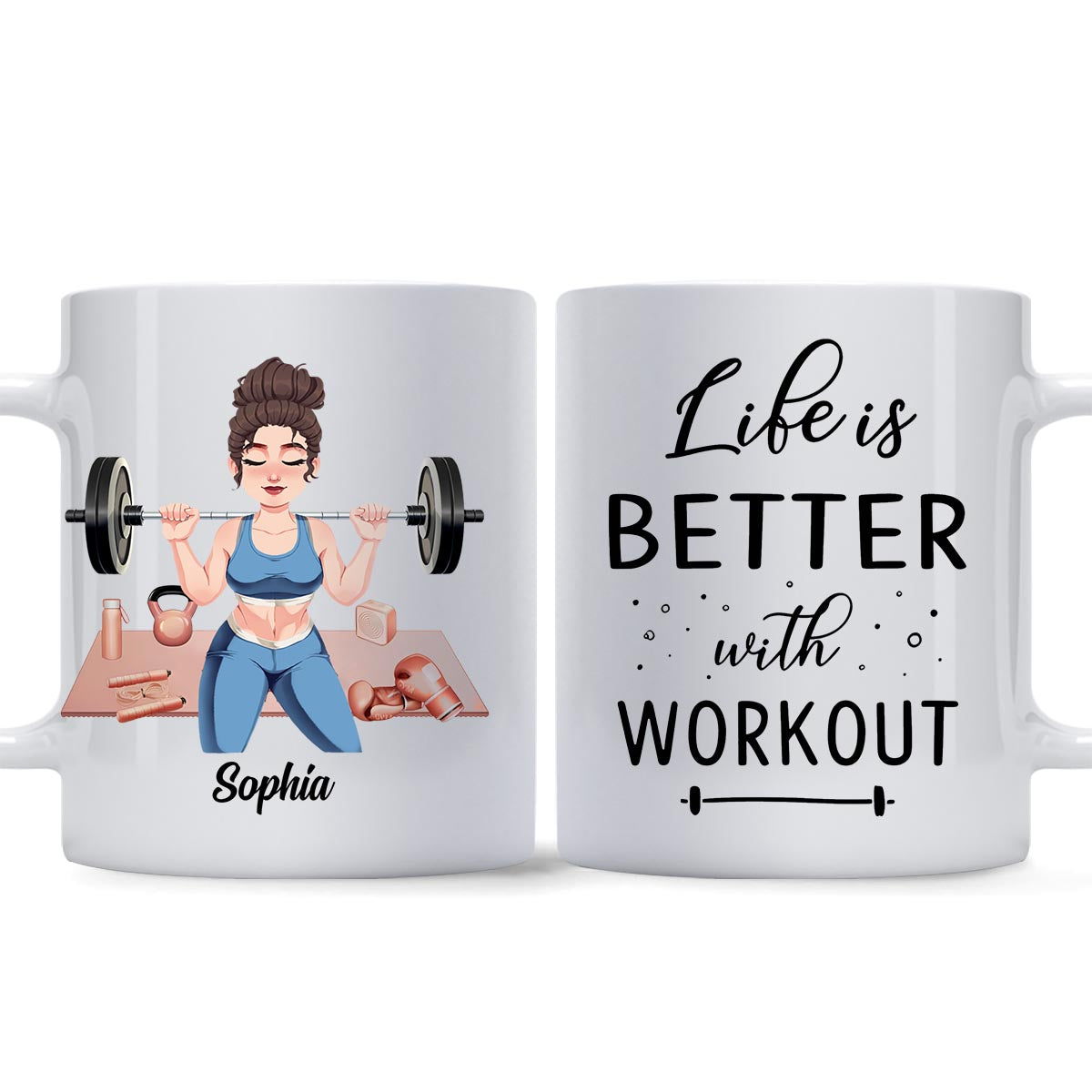 Das Leben ist besser mit Sport – personalisierter Fitnessbecher