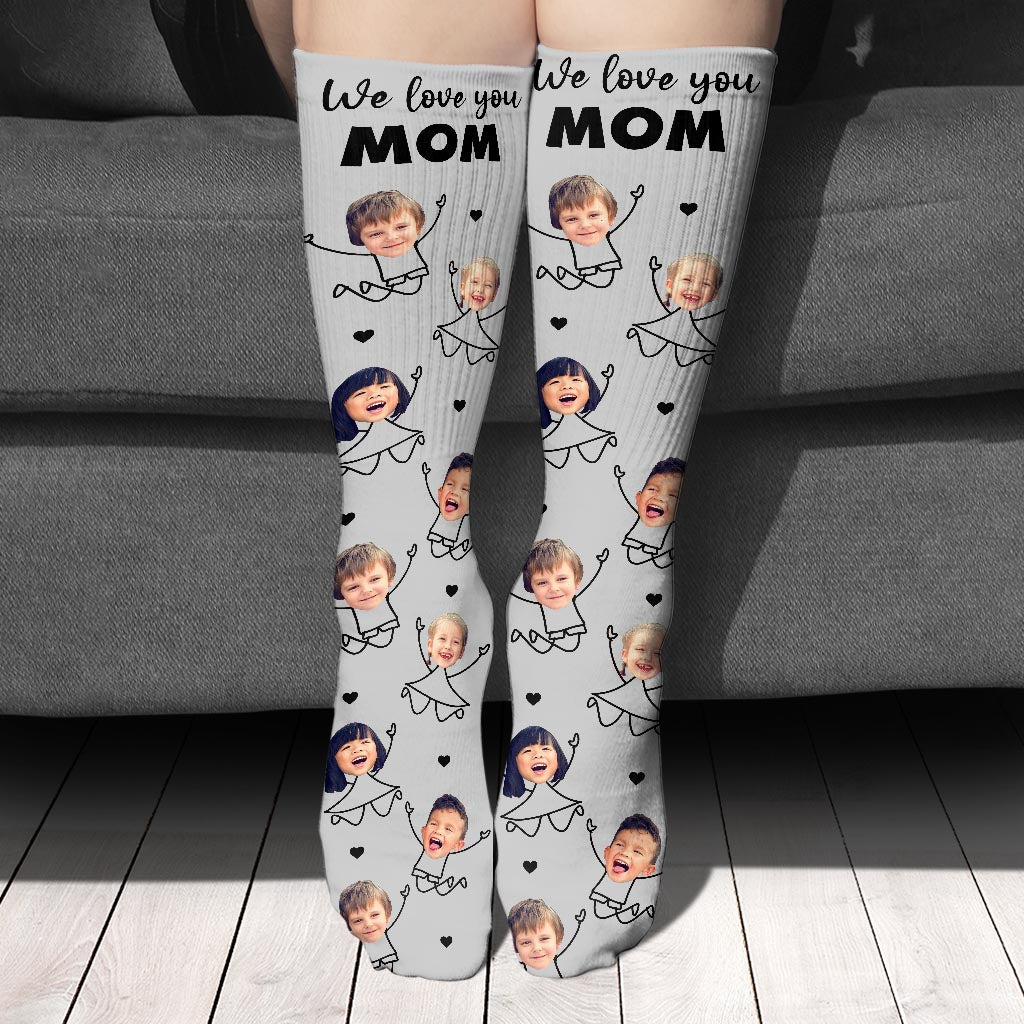 Ich liebe dich, Papa – Geschenk für Papa, Opa, Mama, Onkel, Tante, Oma – Personalisierte Socken
