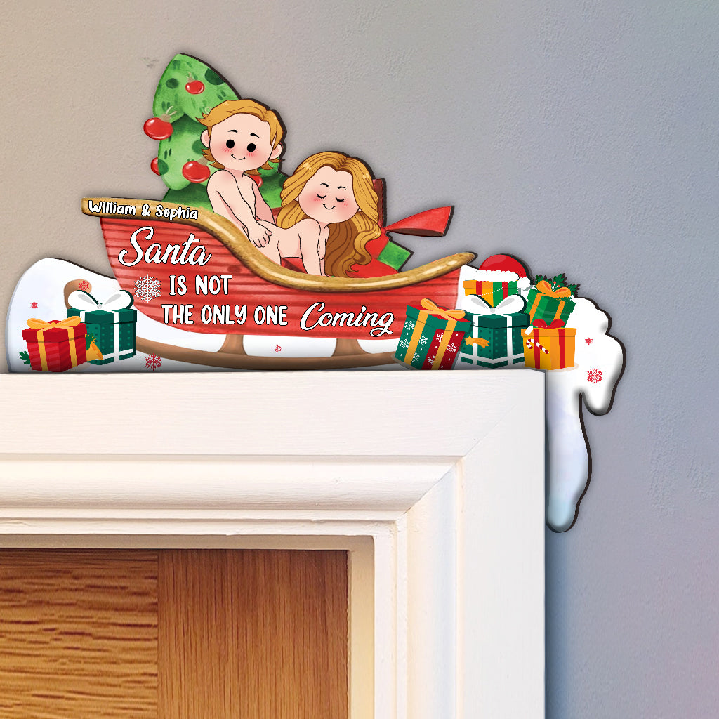 Nicht nur der Weihnachtsmann kommt – Personalisierte Türrahmendekoration für Paare