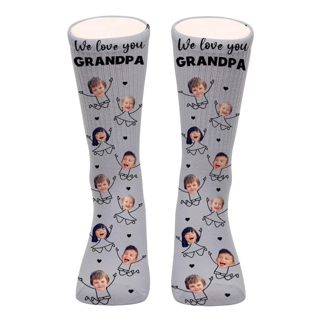 Ich liebe dich, Papa – Geschenk für Papa, Opa, Mama, Onkel, Tante, Oma – Personalisierte Socken