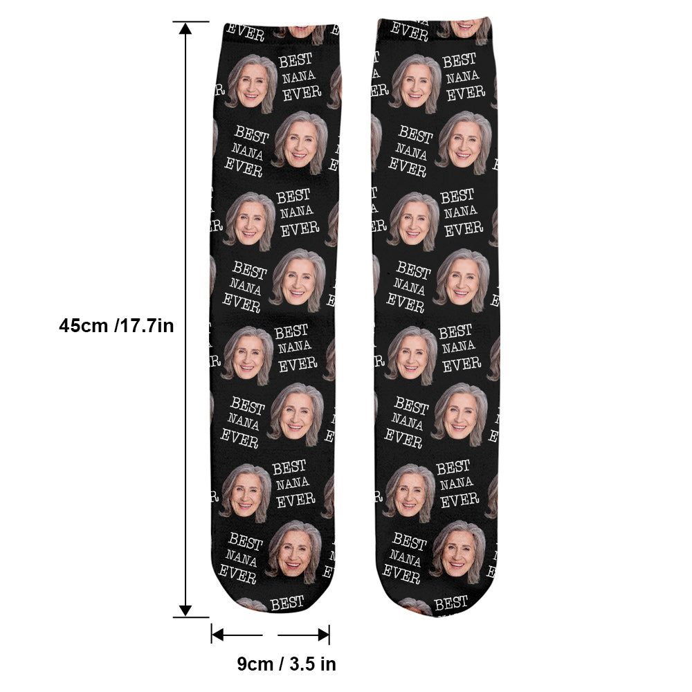 Custom Face - Personalized Grandma Socks