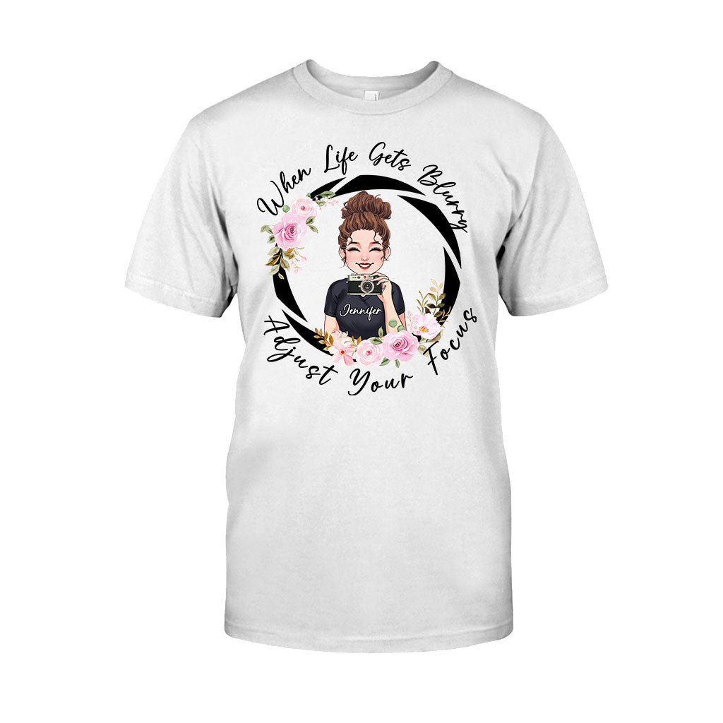Fokus anpassen – Personalisiertes Fotografie-T-Shirt und Hoodie