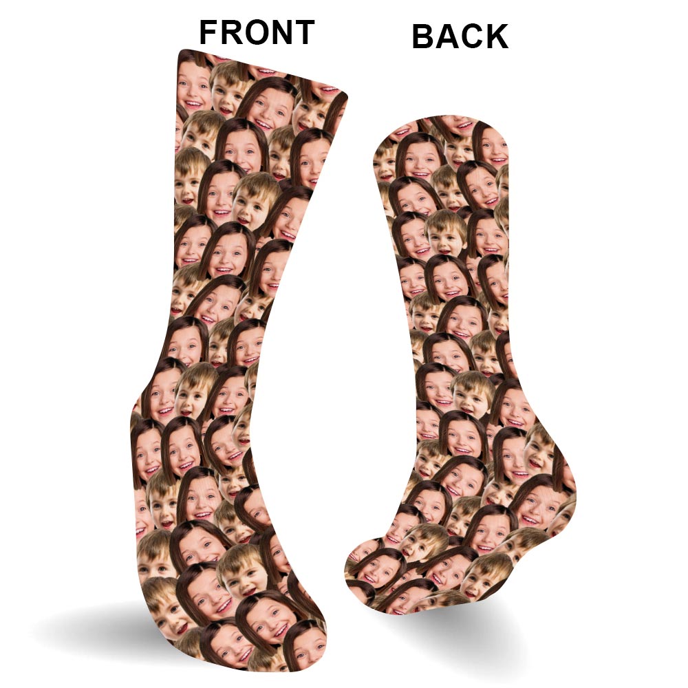 Customizable Printed Face - Personalized Kid Socks