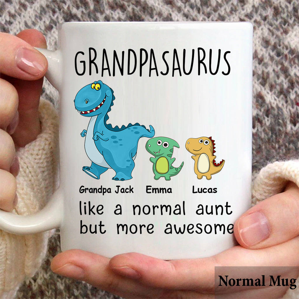 Wie eine normale, nur viel cooler – Geschenk für Mama, Oma, Opa, Papa, Tante, Onkel – Personalisierte Tasse