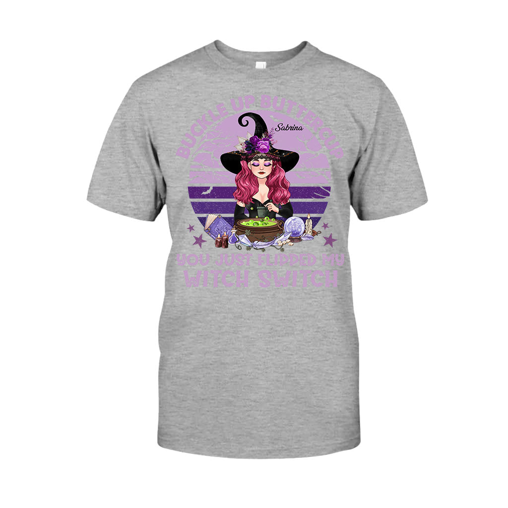 Buckle Up Buttercup - Personalized Witch T-shirt & Hoodie
