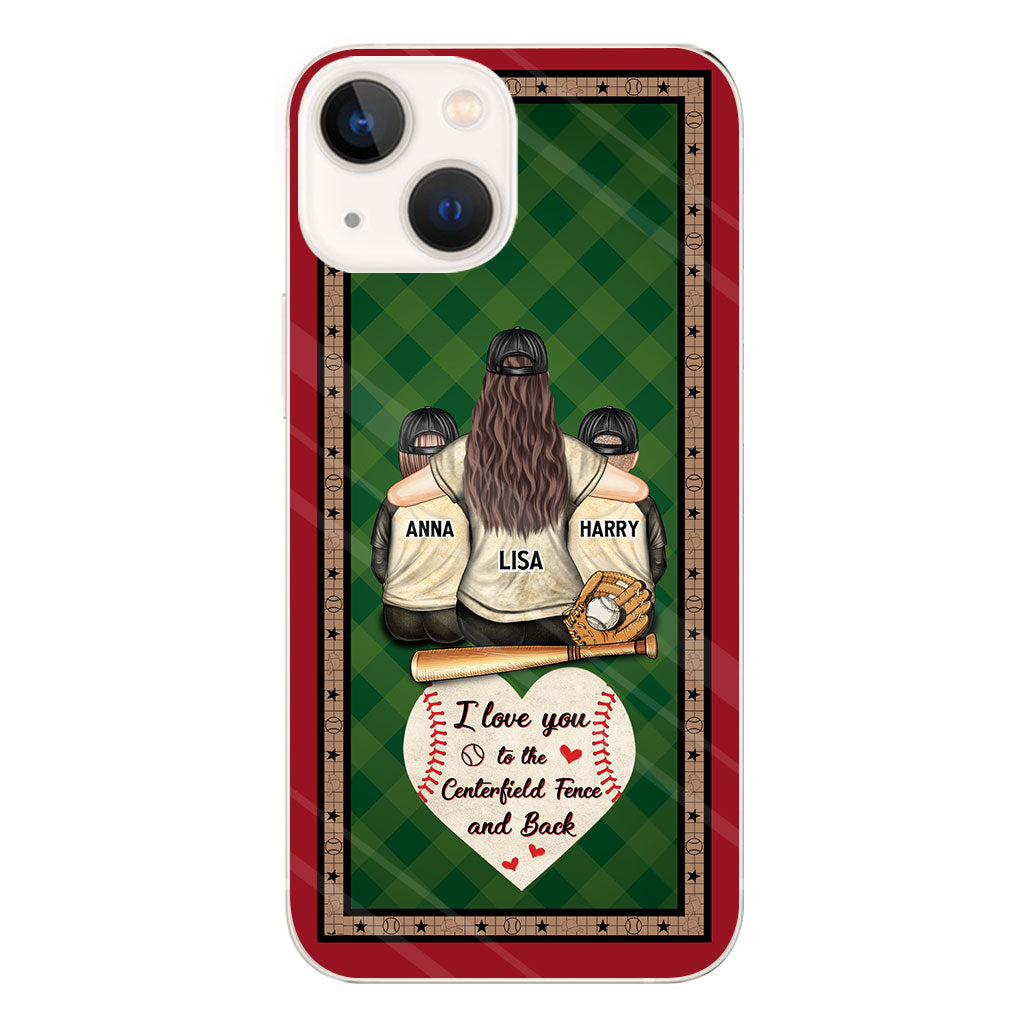 My Heart Is On That Field - Personalized Baseball Clear Phone Case