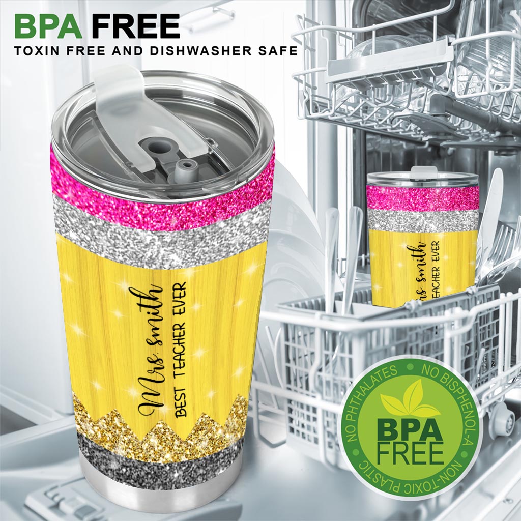 Teaching Is A Work Of Heart - Personalized Teacher Tumbler