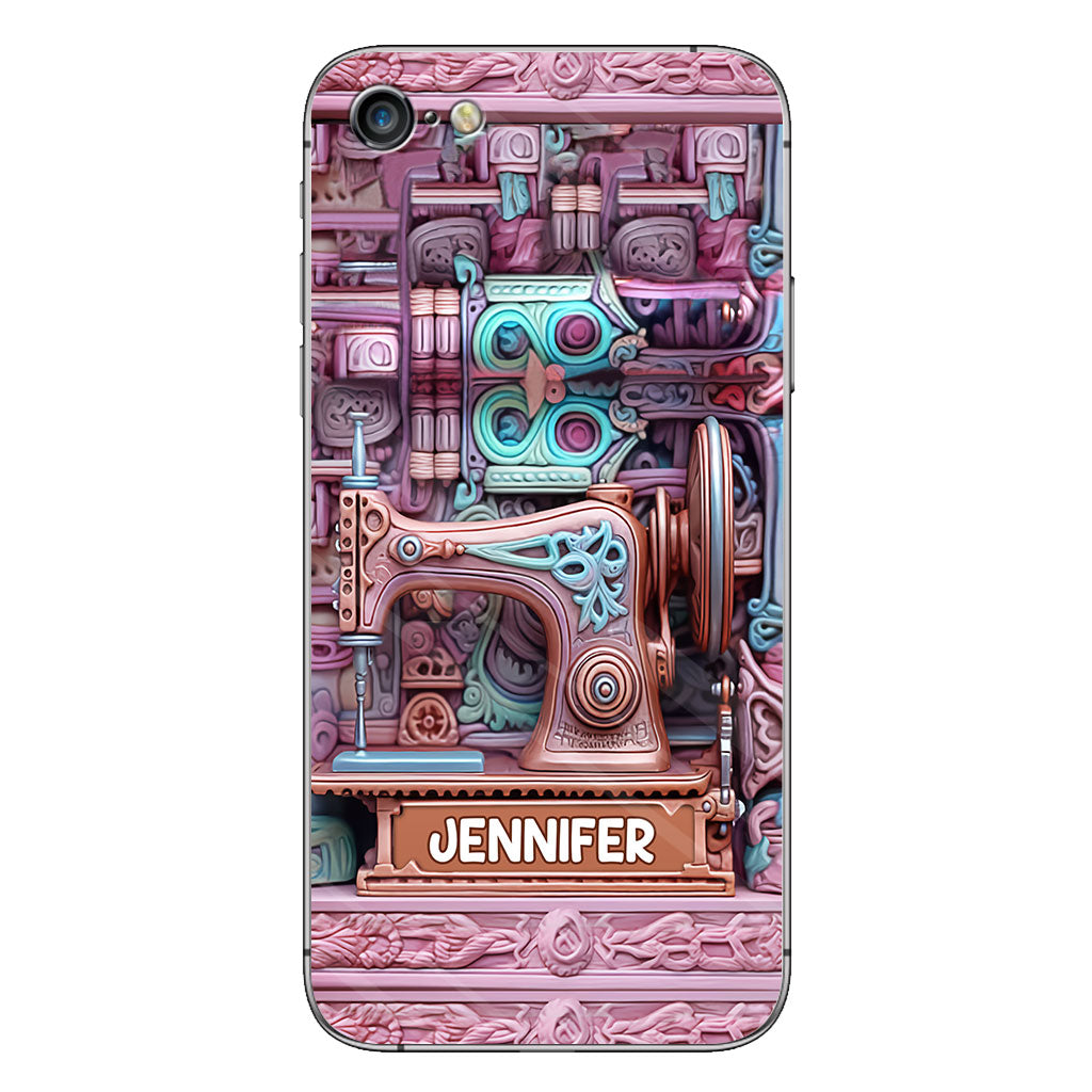 Nähbegeisterung – Personalisierte Handyhülle zum Thema Nähen