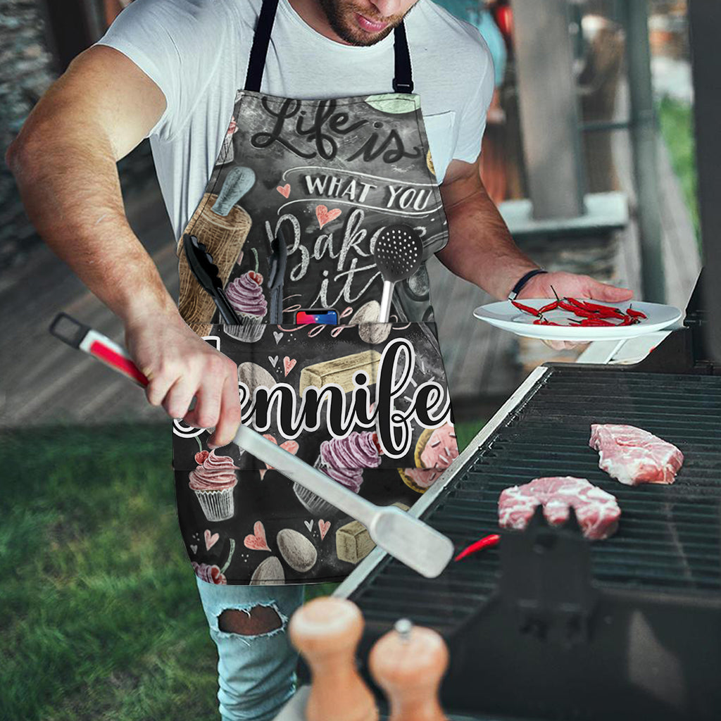 Das Leben ist, was du daraus backst – personalisierte Backschürze
