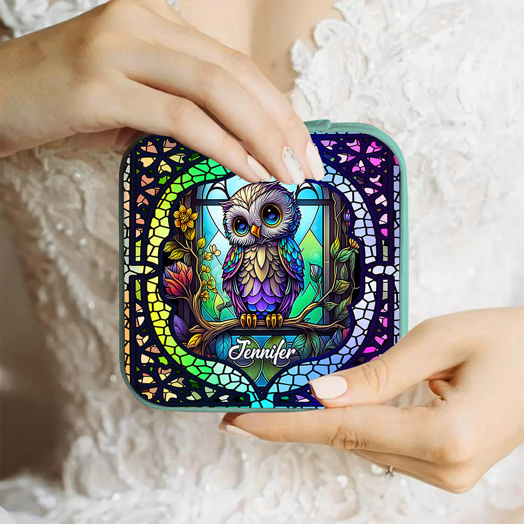 Niedliche Eule – personalisierte Eulen-Schmuckschatulle