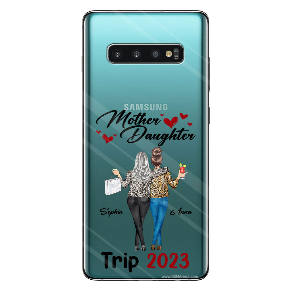 Liebe Pferde – Personalisierte transparente Handyhülle für Mütter