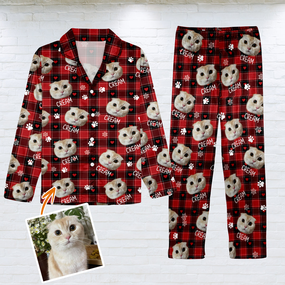 Personalisierte Haustierdecke mit Foto – Geschenk für Katzenliebhaber, Hundeliebhaber, Katzenfreunde – Personalisierter Pyjama mit Knopfleiste