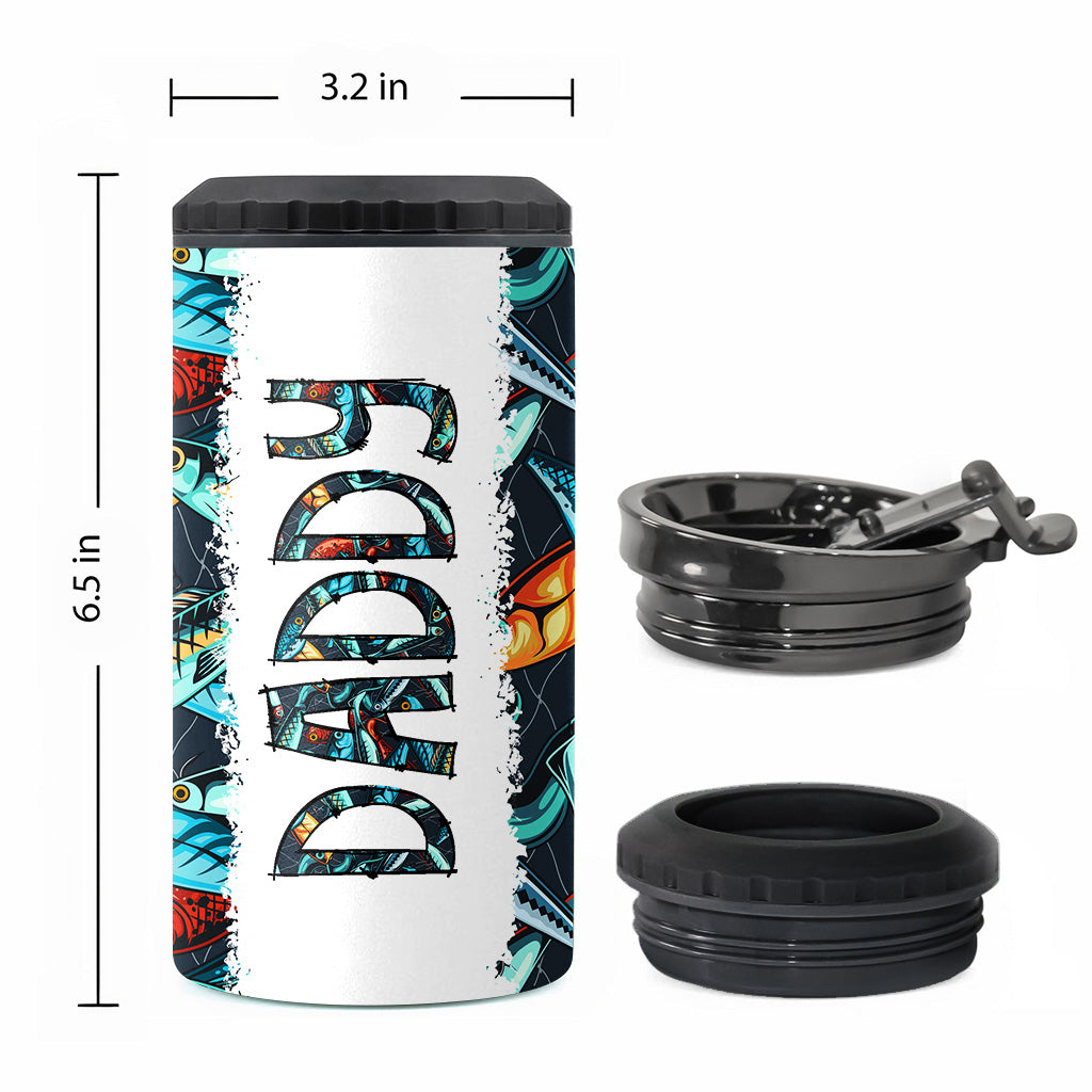 Reel Cool Dad – Angelgeschenk für Papa, Opa, ihn, Ehemann – Personalisierter Dosenkühler