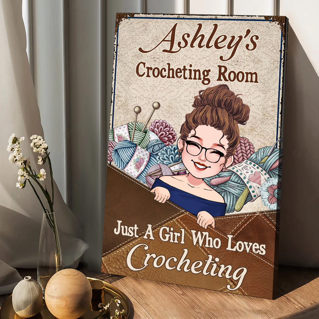 My Knitting Room - Personalized Knitting Canvas And Poster
