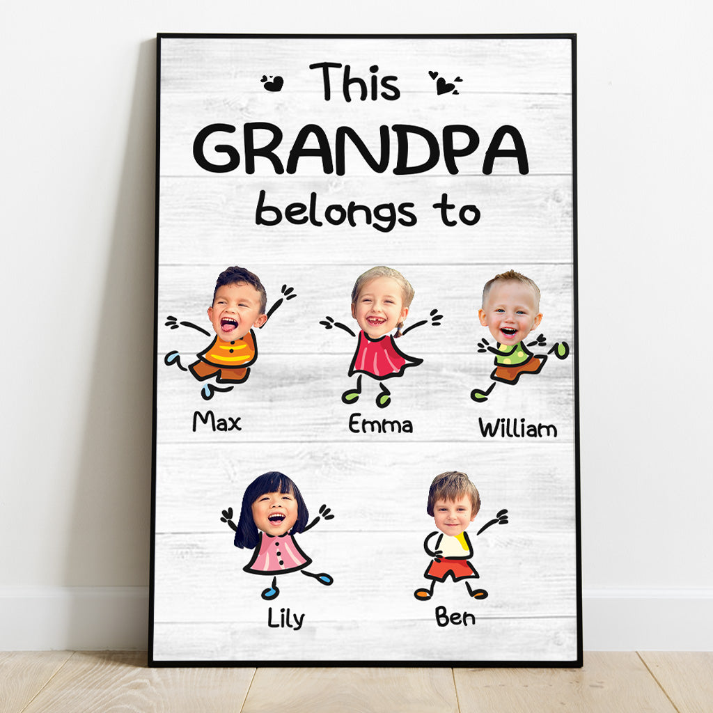 Dieser Artikel gehört zu – Personalisierte Leinwand und Poster mit Opa-Motiv