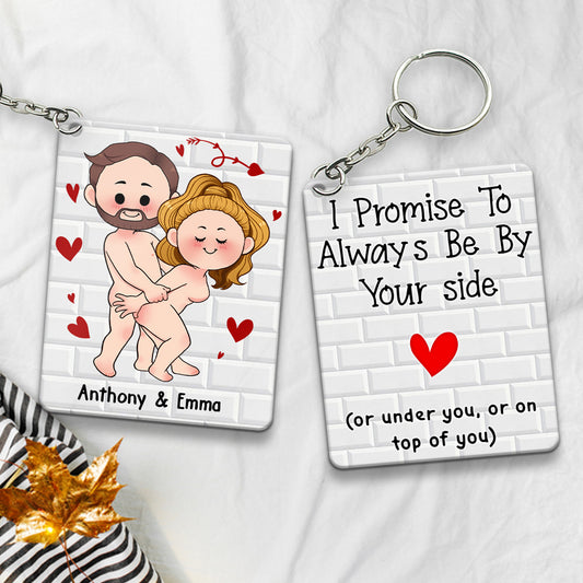 I Just Want You To Be Happy - Couple gift for husband, wife, boyfriend, girlfriend - Personalized Keychain