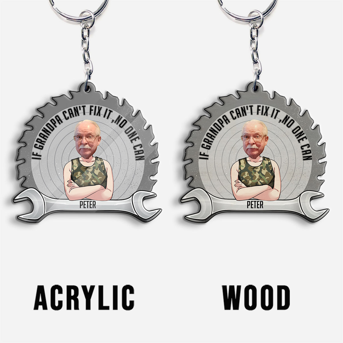 Wenn Papa es nicht reparieren kann – Geschenk für Papa, Opa – Personalisierter Schlüsselanhänger