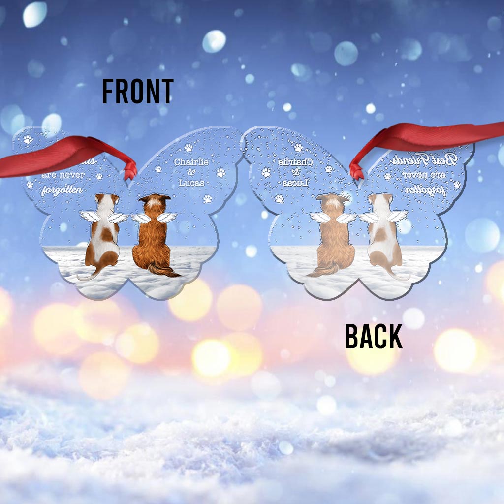 Best Friends Are Never Forgotten - Personalized Dog Ornament