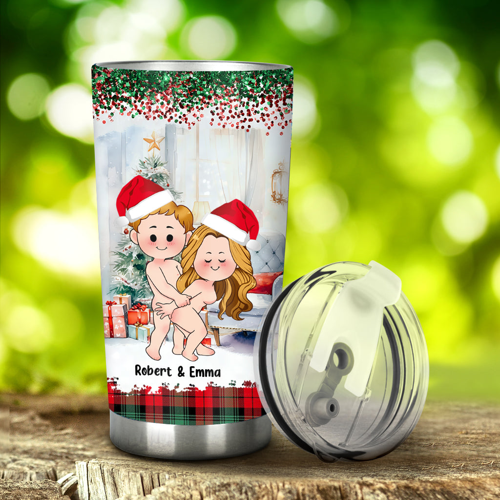 All I Want For Christmas Is To Touch Your Butt It’s Nice - Personalized Couple Tumbler
