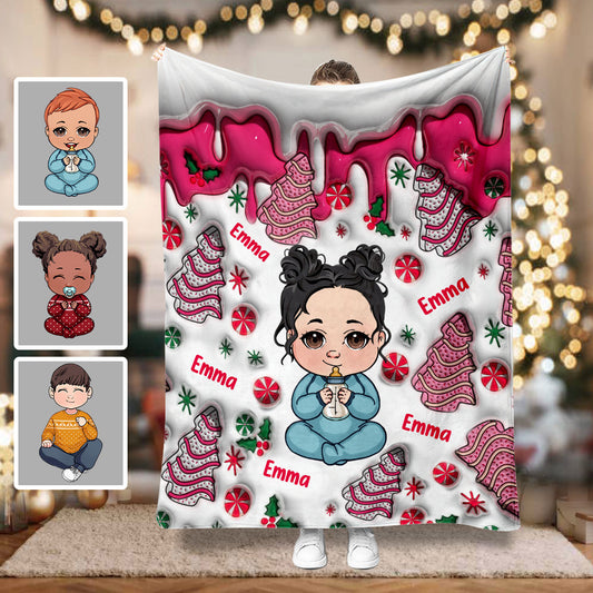 Frohe Weihnachten, Kinder – personalisierte Kinderdecke