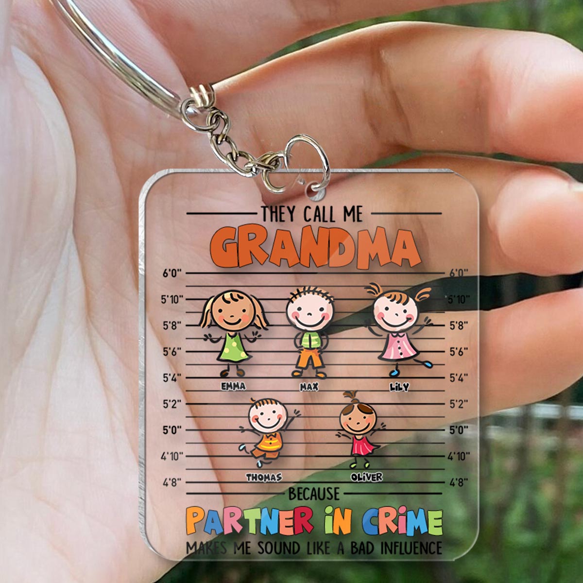 Komplize – Geschenk für Opa, Oma, Mama, Papa, Onkel, Tante, Bruder, Schwester – Personalisierter Schlüsselanhänger