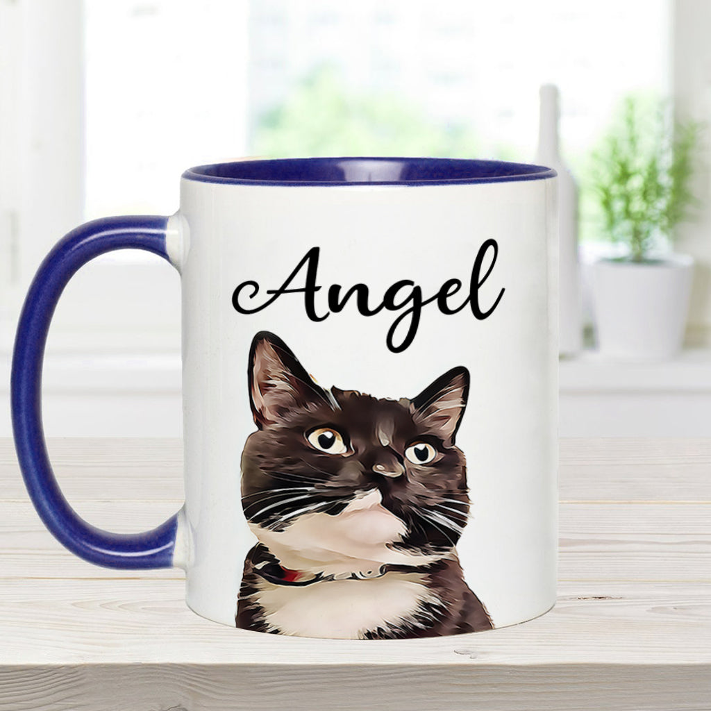 Personalisierte Tasse mit Katzenmotiv für Katzenliebhaber