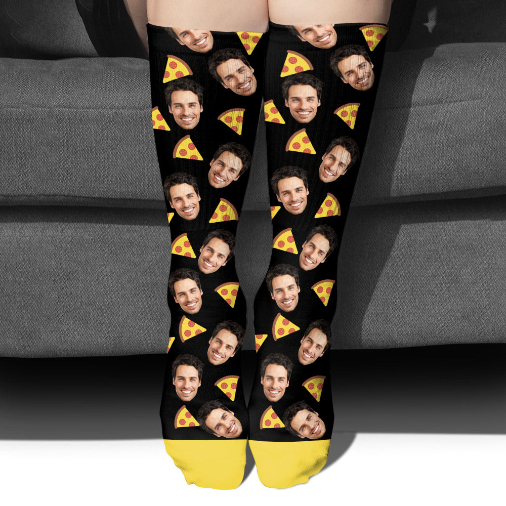 Funny Icon Pattern - Personalized Step Dad Socks