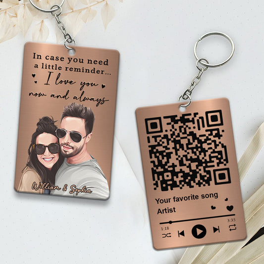 Ich liebe dich jetzt und für immer – Personalisierter Schlüsselanhänger für Paare