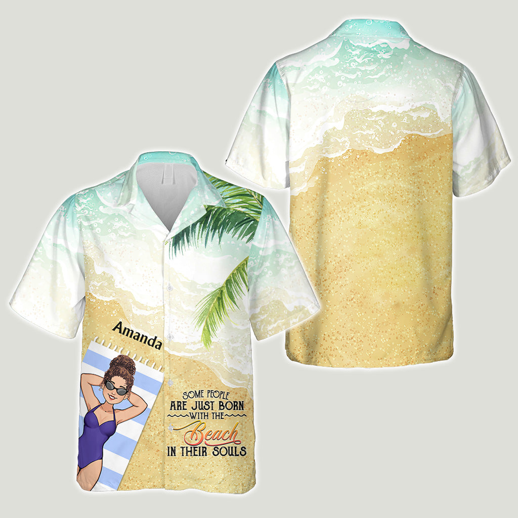 Der Strand ruft und ich muss gehen – Geschenk für Meeresliebhaber für Freunde, Schwester, Freundin, Ehefrau, Mutter, Bruder, Vater, Ehemann, Freund – Personalisiertes Hawaiihemd