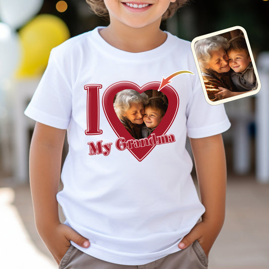 Ich liebe meine Oma/Nana/Mama... - Personalisiertes Oma-T-Shirt und Hoodie