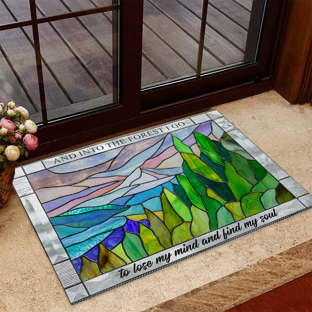 And Into The Forest I Go - Hiking Doormat