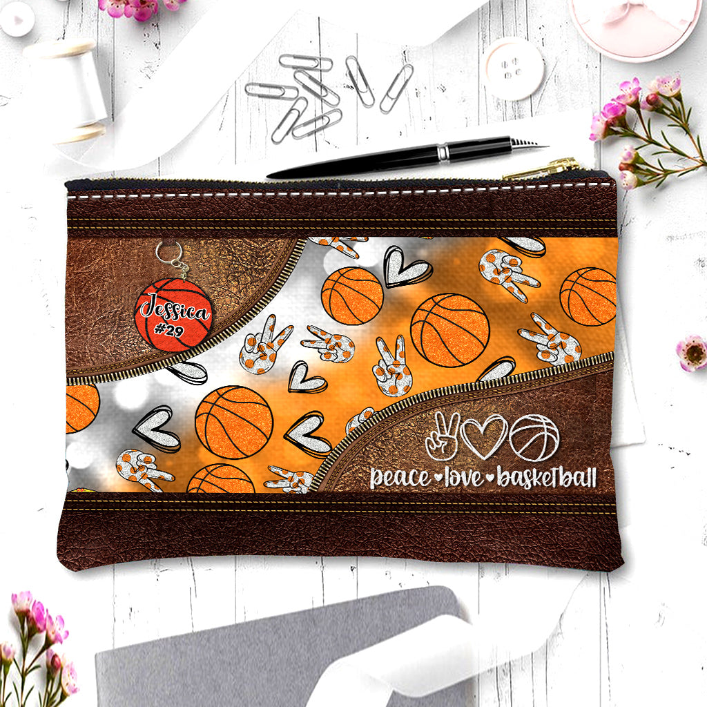 Peace Love Basketball – Personalisierte Basketballtasche